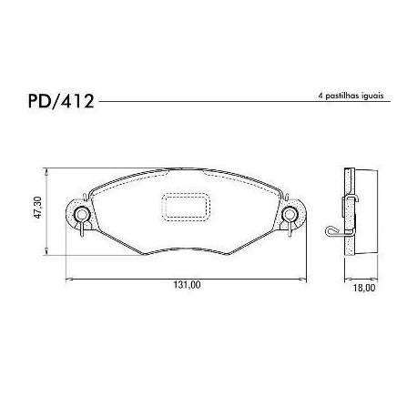 PASTILLAS DE FRENO CITROEN XSARA PEUGEOT 206 - DELANTERA