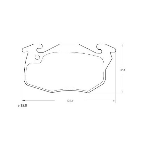 PASTILLAS DE FRENO PEUGEOT 106 205 405 PARTNER RENAULT R9 R11 R919 CHAMADE CLIO EXPRESS - DELANTERA