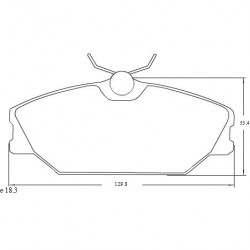 PASTILLAS DE FRENO RENAULT LAGUNA MEGANE R19 SAFRANE SCENIC - DELANTERA