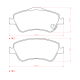 PASTILLAS DE FRENO TOYOTA AURIS COROLLA GLI 1.8 16V- LE- SEG XEI XLI 1.8 16V 06/ - DELANTERA