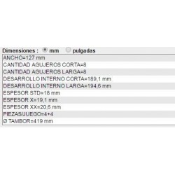 BLOQUE DE FRENO MERCEDES BENZ 1114 DODGE DP-900 DP-1000 EL DETALLE OA101  CHEVROLET C60