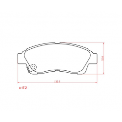 PASTILLAS DE FRENO TOYOTA CAMRY CARINA COROLLA RAV 4 TERCEL - DELANTERA