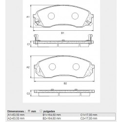 PASTILLAS DE FRENO HYUNDAI H1 JAC T8 KIA CARNIVAL SEDONA - DELANTERA