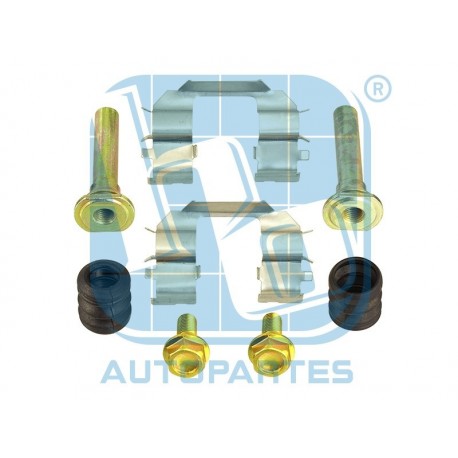 KIT DE PERNOS GUIA Y ANTIRRUIDO CALIPER CHEVROLET SPARK DELANTERO