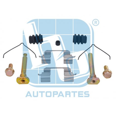 KIT DE PERNOS GUIA Y ANTIRRUIDO CALIPER HONDA CIVIC DELANTERO