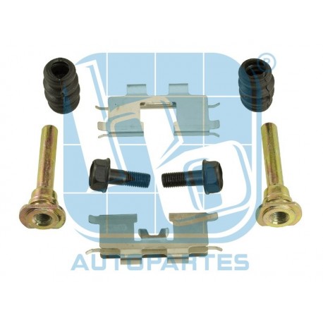 KIT DE PERNOS GUIA Y ANTIRRUIDO CALIPER HYUNDAI SONATA SANTA FE TUCSON KIA SPORTAGE MERCEDES BENZ XG350 TRASERO