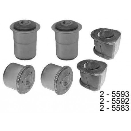 JUEGO DE BUJES F100-DUTY-4X2 F100-1999/2012 F250-1999/2012 F350-1999/2012 (6 PIEZAS) 5583X2 + 5592X2 + 5593X2.