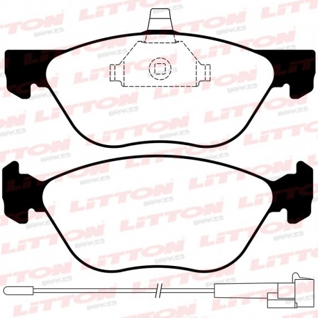 PASTILLAS DE FRENO ALFA ROMEO 145 146 155 2.0 16V TWIN SPARK FIAT BRAVA BRAVO COUPE MAREA - DELANTERA