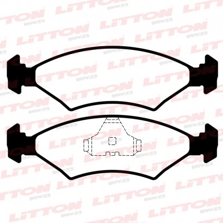 PASTILLAS DE FRENO FORD ESCORT FIESTA GALAXY SIERRA VOLKSWAGEN POINTER POLO - DELANTERA