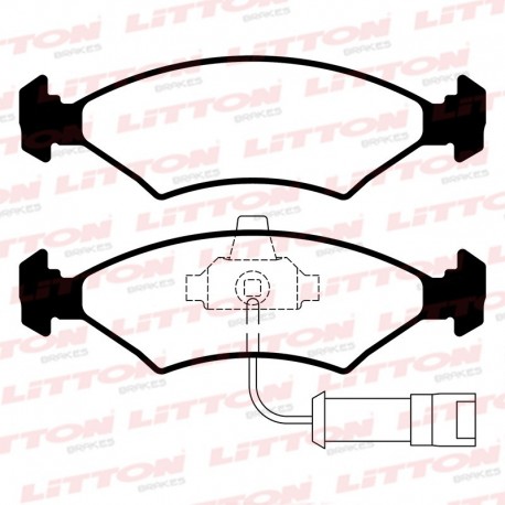 PASTILLAS DE FRENO FORD COURIER ESCORT FIESTA - DELANTERA