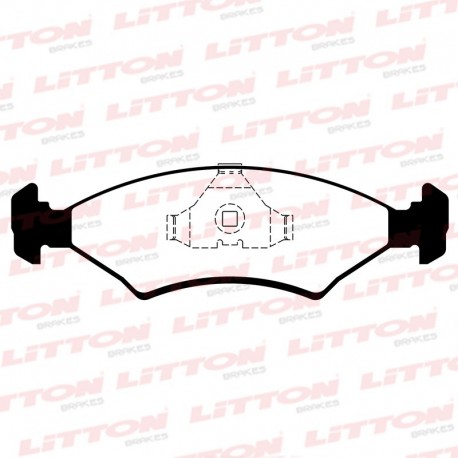 PASTILLAS DE FRENO FORD ESCORT KA VOLKWAGEN POINTER - DELANTERA