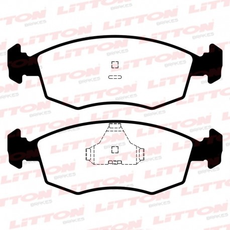 PASTILLAS DE FRENO FORD ESCORT ORION VOLKWAGEN GOL POINTER POLO - DELANTERA