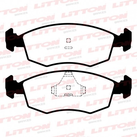 PASTILLAS DE FRENO FORD ESCORT XR3 ORION VOLKWAGEN GOL POINTER POLO - DELANTERA