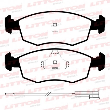 PASTILLAS DE FRENO ALFA ROMEO 145 1.8 FIAT TEMPRA 16V- 8V - TURBO - DELANTERA