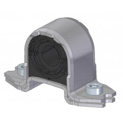 JUEGO ABRAZADERA Y SOPORTE DE BARRA VENTO GOMA 19MM PARA BARRA 21MM (APLICA PARA BARRA OEM 1K0 411 303 AR)