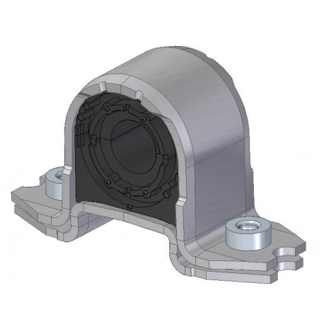 JUEGO ABRAZADERA Y SOPORTE DE BARRA VENTO GOLF-2015/2017 GOMA 20MM PARA BARRA 22MM (APLICA PARA BARRA OEM 1K0 411 303 AS)