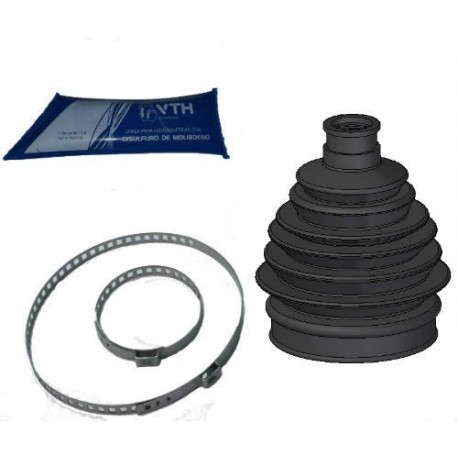 KIT FUELLE TRANSMISION LADO RUEDA CON 2 ABRAZADERAS + GRASA VOLKSWAGEN CADDY/GOLF/POLO (FUELLE + GRASA+ 2 ABRAZADERAS)