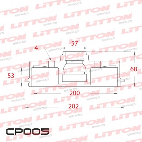 CAMPANA DE FRENO CHEVROLET ASTRA 1.8I / 2.0I / SW - 94/96 TRAS.DIAM.243,5MM CUBO 200MM BD8958