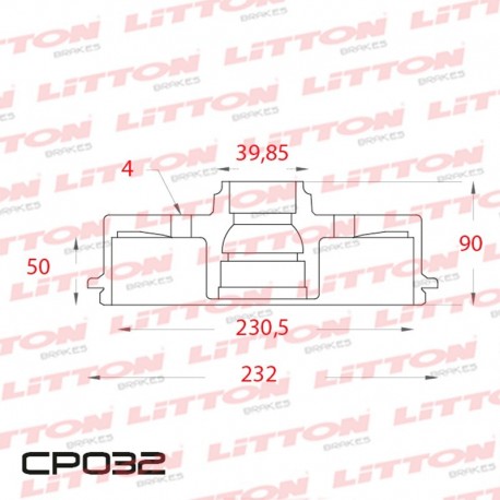 CAMPANA DE FRENO VW ESCARABAJO DELANTERO 230,5MM - BD1514