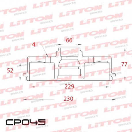 CAMPANA DE FRENO RENAULT EXPRESS TODOS - 95/.. TRAS.DIAM.278MM CUBO 229MM BD0511