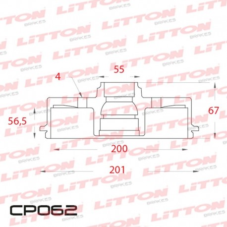 CAMPANA DE FRENO TOYOTA COROLLA TRASERO 200MM - BD2252