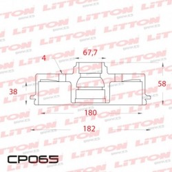 CAMPANA DE FRENO NISSAN SENTRA TODOS - 91/00 TRAS.DIAM.220MM CUBO 180MM BD3536