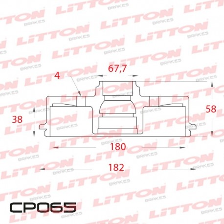 CAMPANA DE FRENO NISSAN SENTRA TODOS - 91/00 TRAS.DIAM.220MM CUBO 180MM BD3536