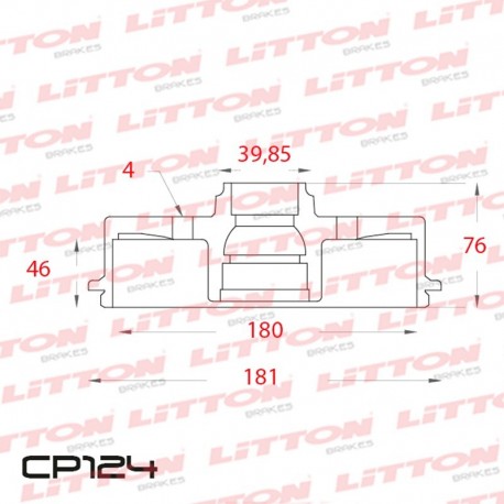 CAMPANA DE FRENO VW GOL TREND 1.6 - 08/.. TRAS.C/MAZADIAM.211MM CUBO 180MM BD5299