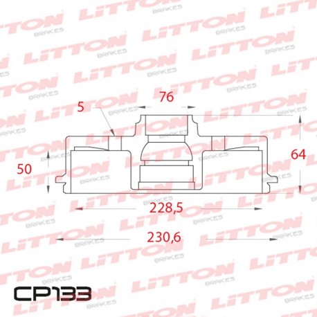 CAMPANA DE FRENO HYUNDAI TUCSON 2.0 / 2.7 - 05/.. TRAS.DIAM.272MM CUBO 228,5MM BD2908