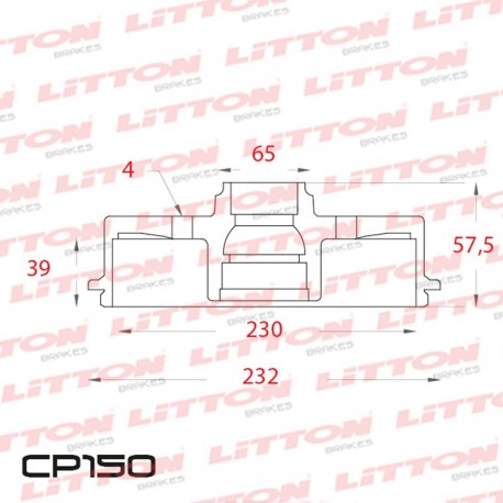 CAMPANA DE FRENO VW SAVEIRO 1.6 NUEVA - 10/.. TRAS.DIAM.270MM CUBO 230MM BD6284