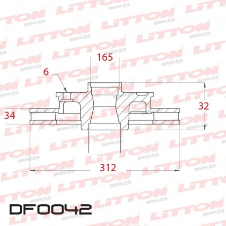 DISCO DE FRENO VENTILADO DELANTERO 312MM -