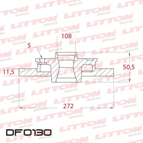 DISCO DE FRENO SOLIDO DELANTERO 272MM -