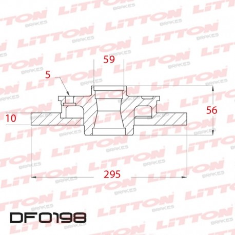 DISCO DE FRENO SOLIDO TRASERO 295mm - BD4621