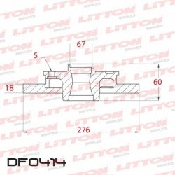 DISCO DE FRENO SOLIDO DELANTERO 276MM -