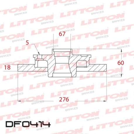 DISCO DE FRENO SOLIDO DELANTERO 276MM -