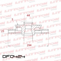 DISCO DE FRENO VENTILADO DELANTERO 294MM -