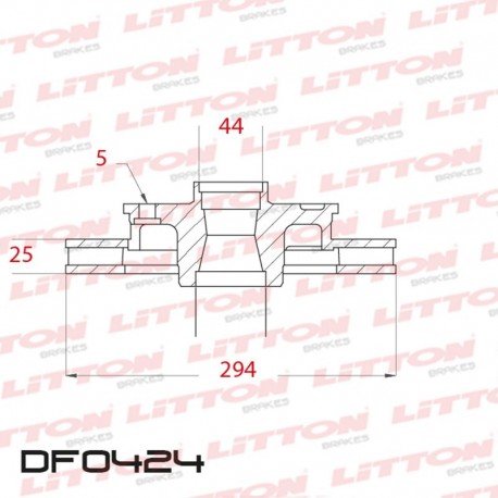 DISCO DE FRENO VENTILADO DELANTERO 294MM -