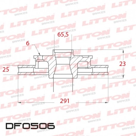 DISCO DE FRENO VENTILADO TOYOTA 4 RUNNER TODOS - 91/95 DELANTERO DIAM.291MM CUBO 25MM