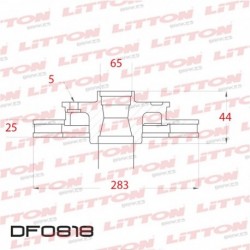 DISCO DE FRENO VENTILADO DELANTERO 283MM -