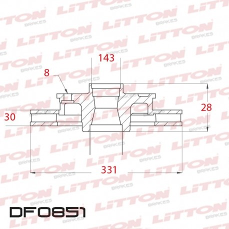 DISCO DE FRENO VENTILADO DELANTERO 331MM - BD4021