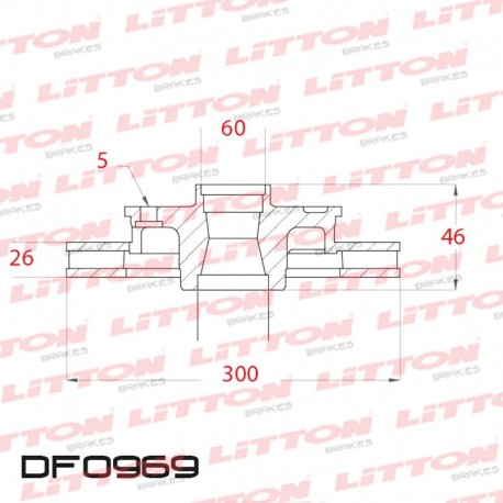 DISCO DE FRENO VENTILADO DELANTERO 300MM - BD1553