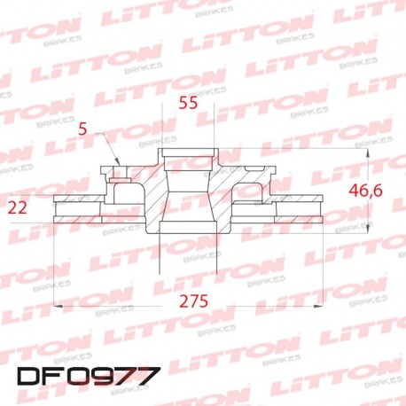 DISCO DE FRENO VENTILADO DELANTERO 275MM - BD2884