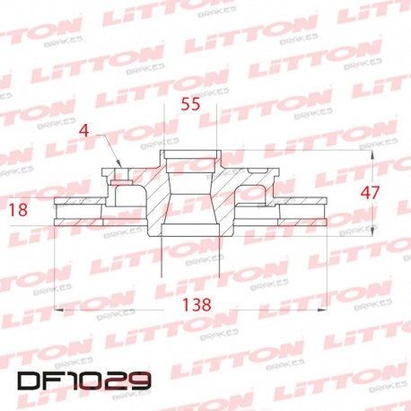 DISCO DE FRENO VENTILADO TOYOTA COROLLA 92/ DELANTERO 238MM - BD2249