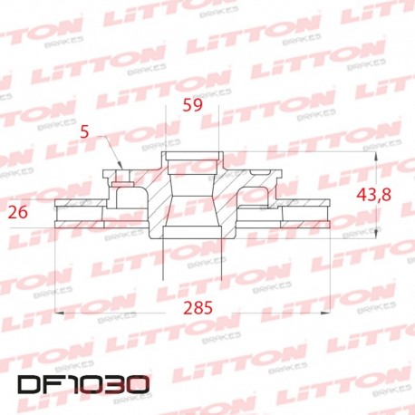 DISCO DE FRENO VENTILADO DELANTERO 285MM - BD4678