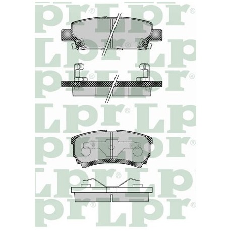 PASTILLAS DE FRENO CHRYSLER SEBRING JEEP COMPASS PATRIOT MITSUBISHI LANCER OUTLANDER NISSAN X-TRAIL 06/ - TRASERA