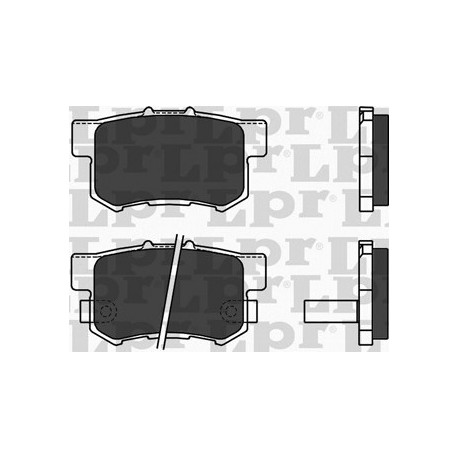PASTILLAS DE FRENO HONDA LEGEND - TRASERA