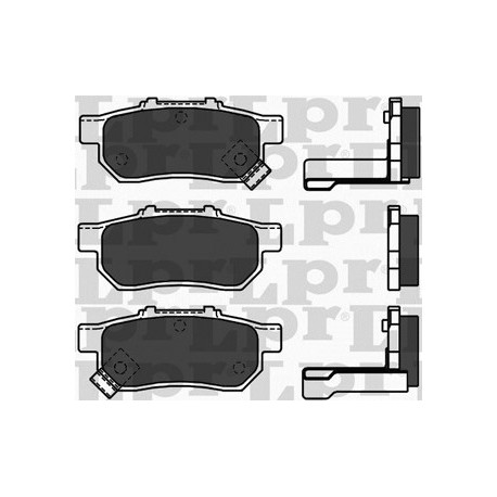 PASTILLAS DE FRENO HONDA CITY CIVIC CR-X III DEL SOL 1.6 16V FIT INTEGRA JAZZ WR-V - TRASERA