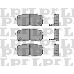 PASTILLAS DE FRENO HYUNDAI H1 II 2.5 CRDI IX55 VERACRUZ JAC T8 KIA CARNIVAL III 2.9 CRDI 06/ - TRASERA