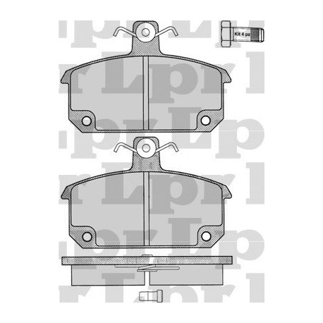 PASTILLAS DE FRENO RENAULT R12 R18 R4 R5 - DELANTERA