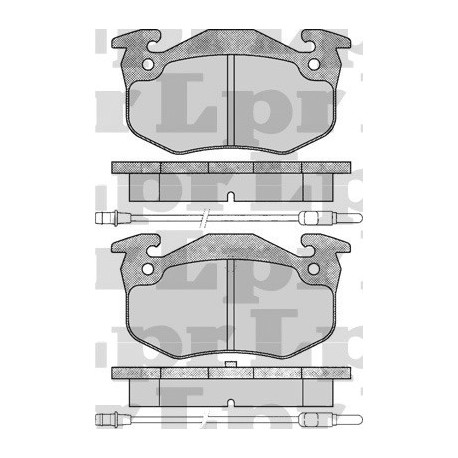 PASTILLAS DE FRENO PEUGEOT 306 RENAULT LAGUNA MEGANE SAFRANE TOPE BAJO - TRASERA